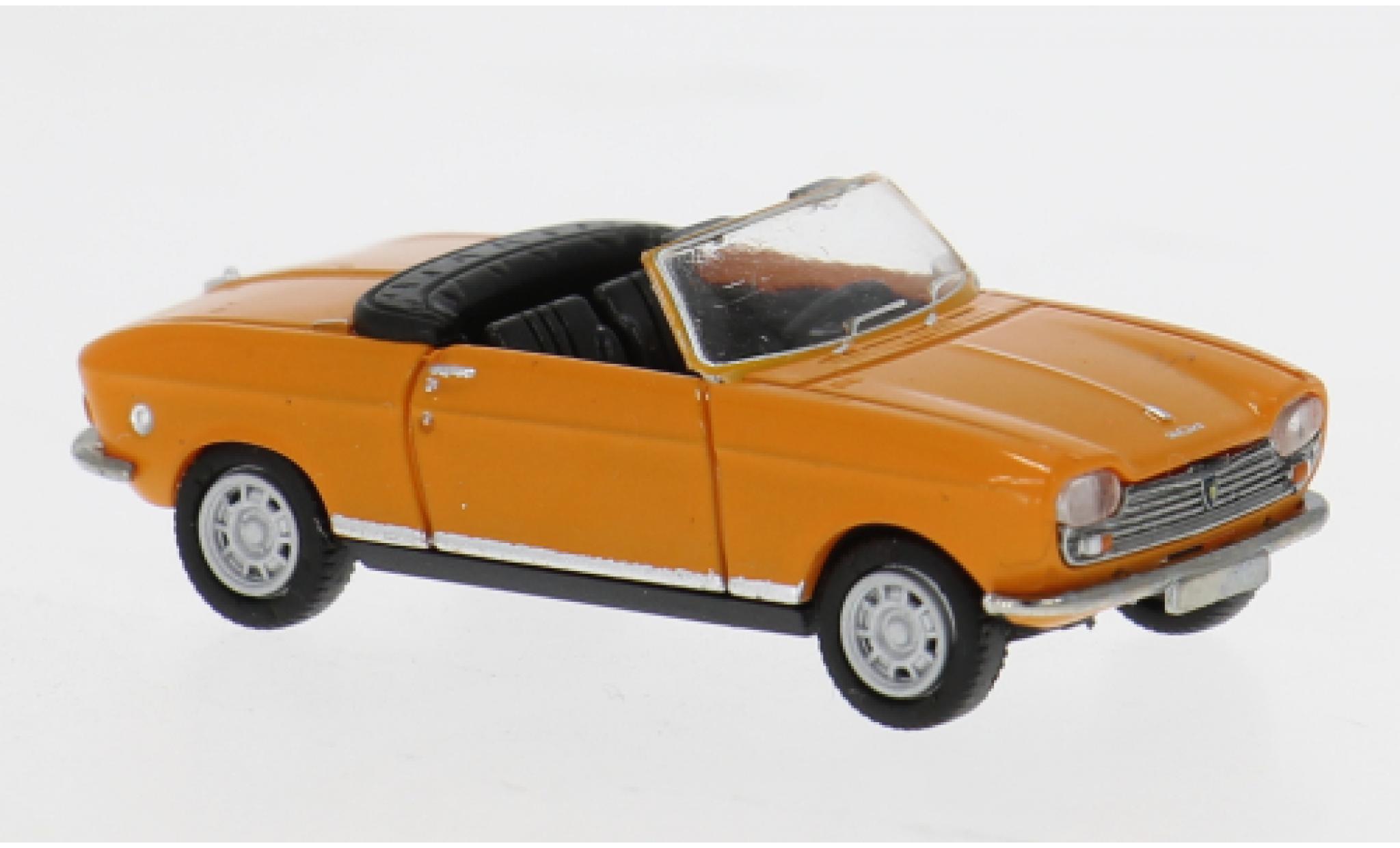 Peugeot 204 1/87 Brekina Cabriolet oranje 1967 1:87 modelauto