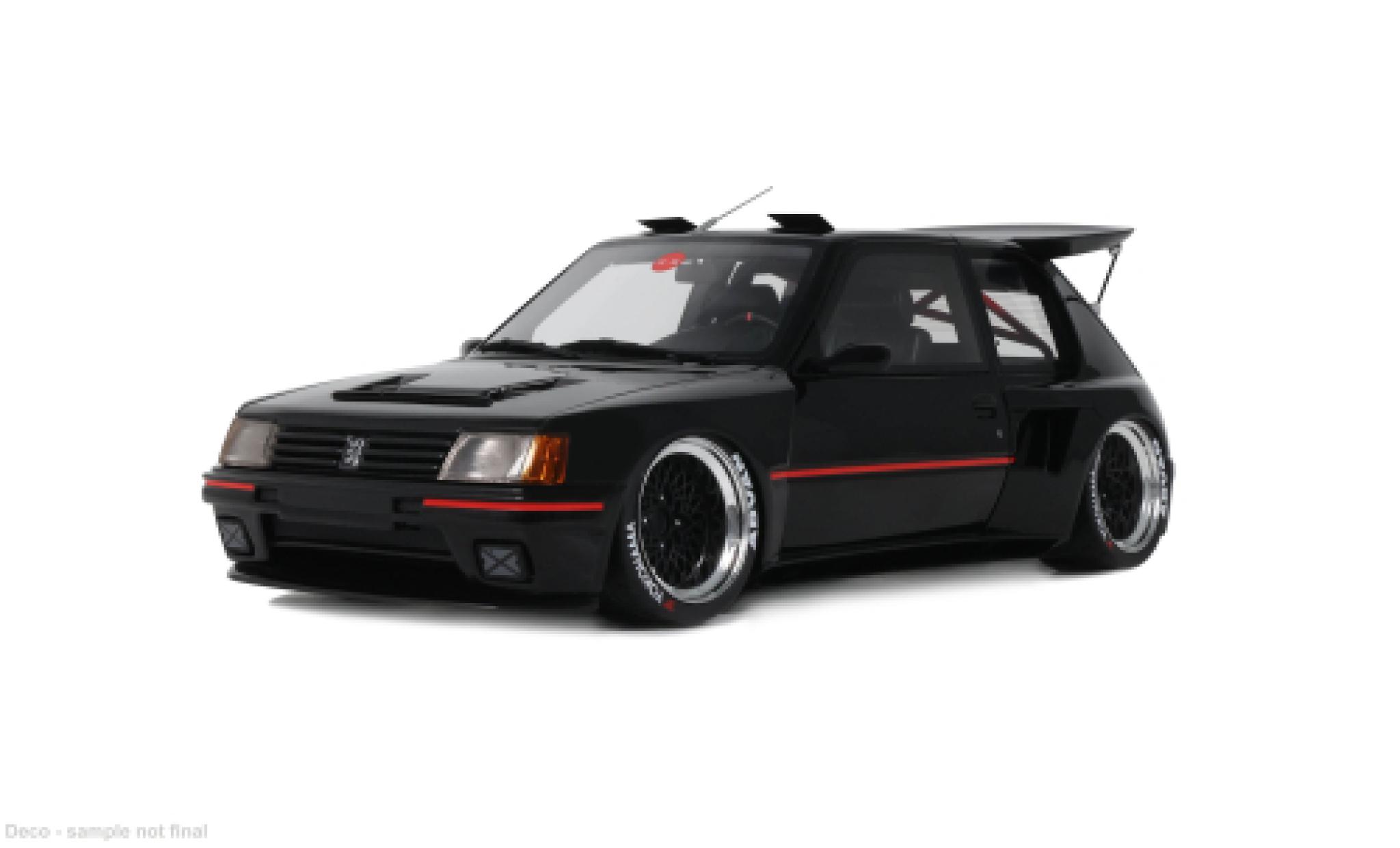 Peugeot 205 1/18 Ottomobile Khyzyl Saleem zwart 2018 1:18 modelauto