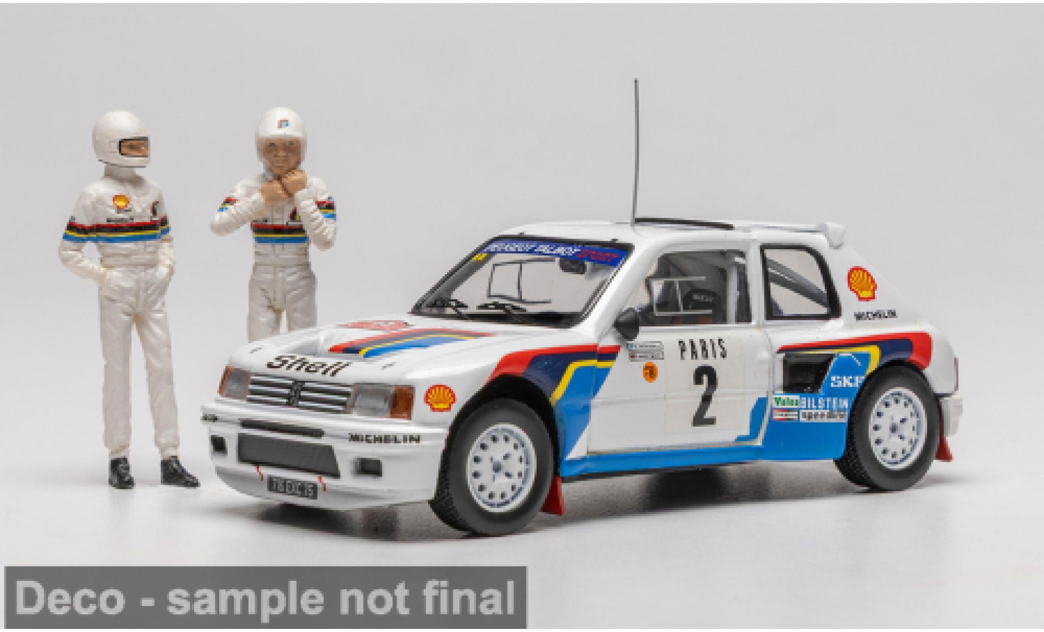 Peugeot 205 1/43 IXO Turbo 16 Rally Monte Carlo 1985 #2 A.Vatanen/T.Harryman 1:43 modelauto