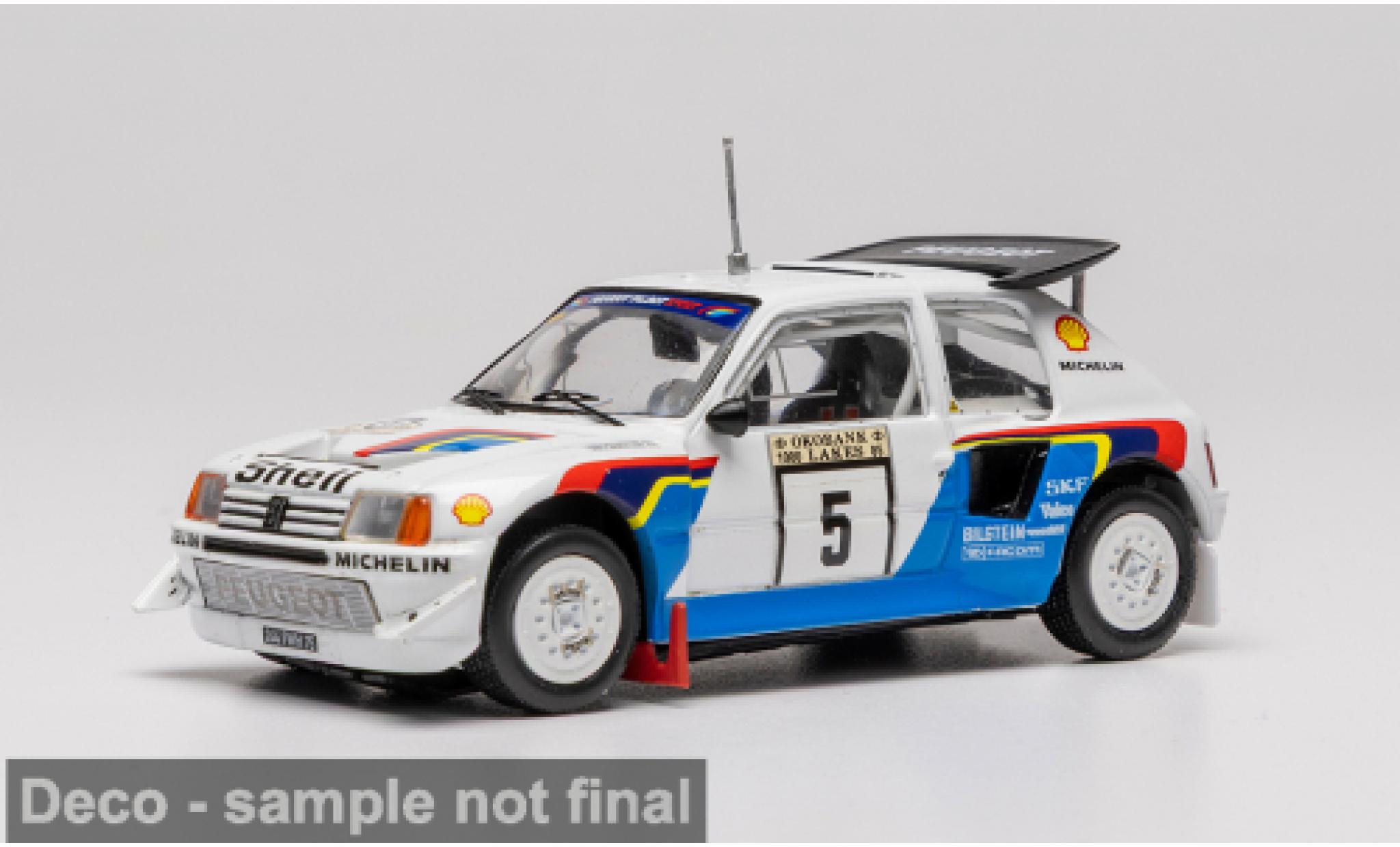 Peugeot 205 1/43 IXO Turbo 16V Evo 2 1000 Lakes Rally 1986 #6 S.Blomqvist/B.Berglund 1:43 modelauto
