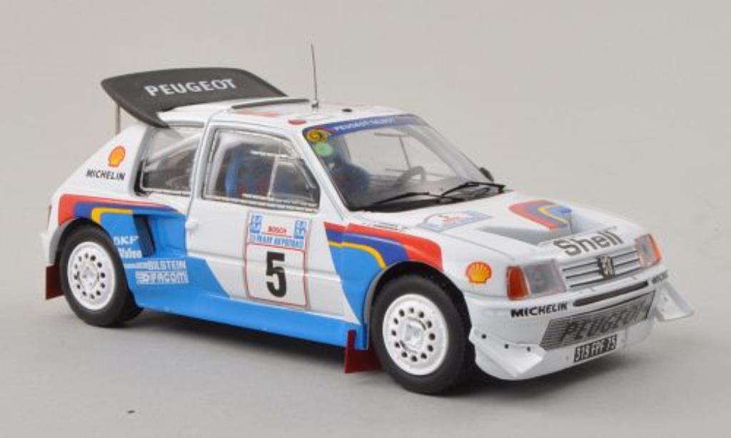 Peugeot 205 Turbo 16 1/43 IXO Turbo 16 Turbo 16V Evo2 No.5 Rally Akropolis 1986 /J.Piironen modelauto