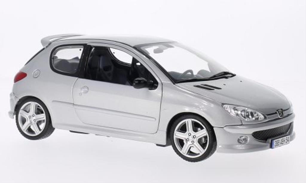 Peugeot 206 RC 1/18 Norev RC grijs 2003 modelauto