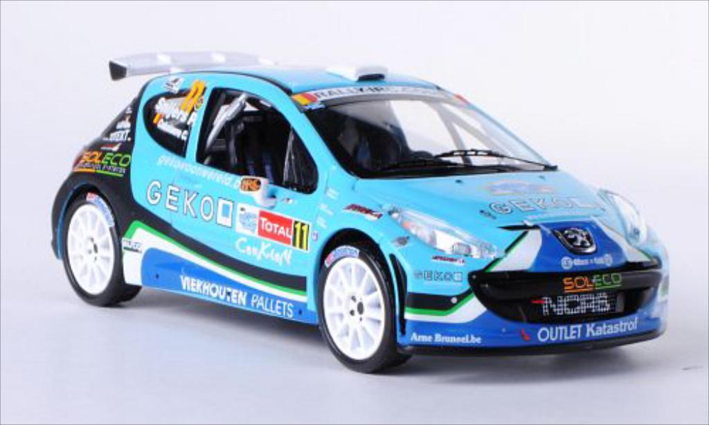 Peugeot 207 S2000 1/43 IXO S2000 No.11 New Caen Rally Sport Rally Ypern 2010 /C.Cokelaere modelauto