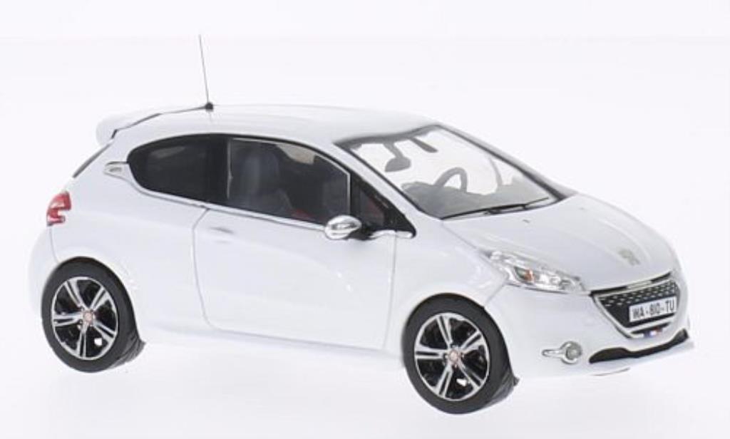 Peugeot 208 GTI 1/43 IXO GTI Le Mans Edition wit 2013 modelauto