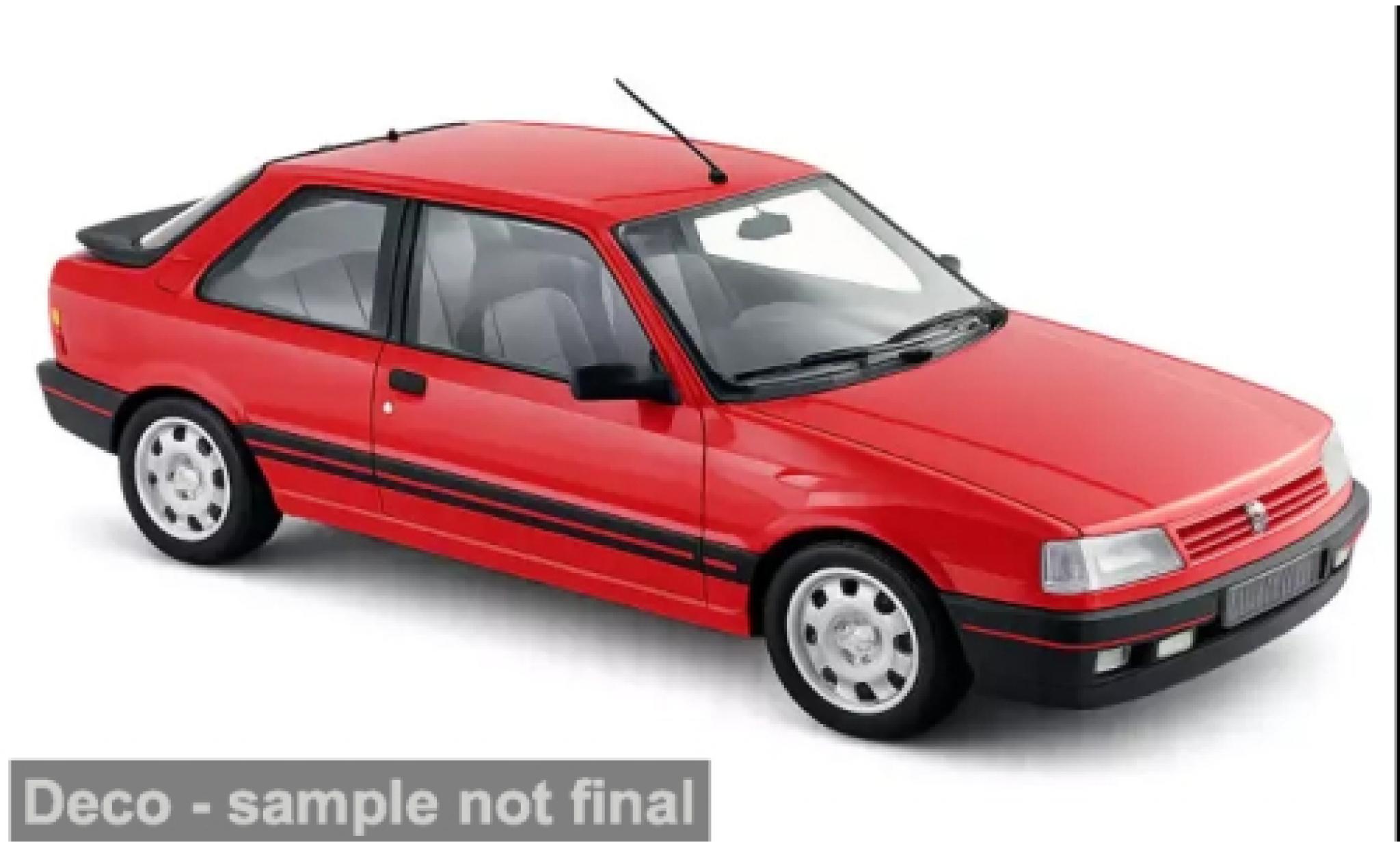 Peugeot 309 1/18 Norev GTI rood 1987 1:18 modelauto
