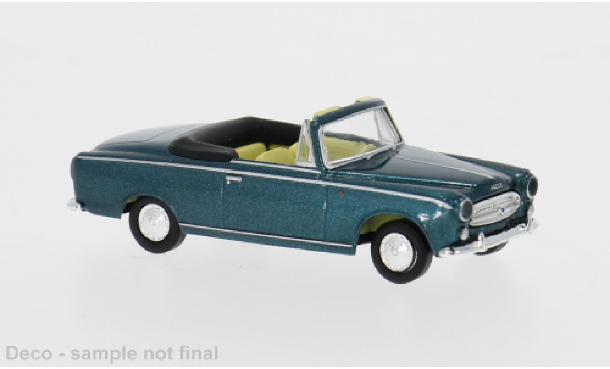 Peugeot 403 1/87 Brekina Cabriolet groen 1956 1:87 Drummer modelauto