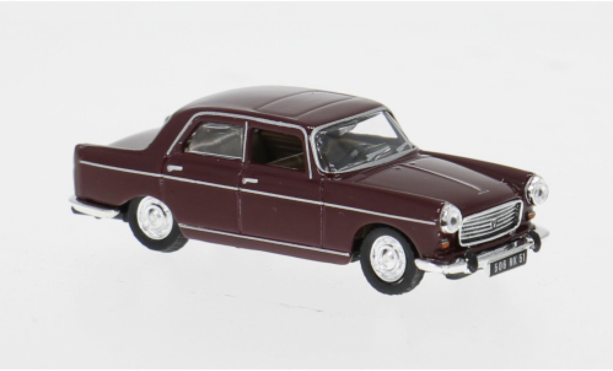 Peugeot 404 1/87 Norev roze 1968 1:87 modelauto