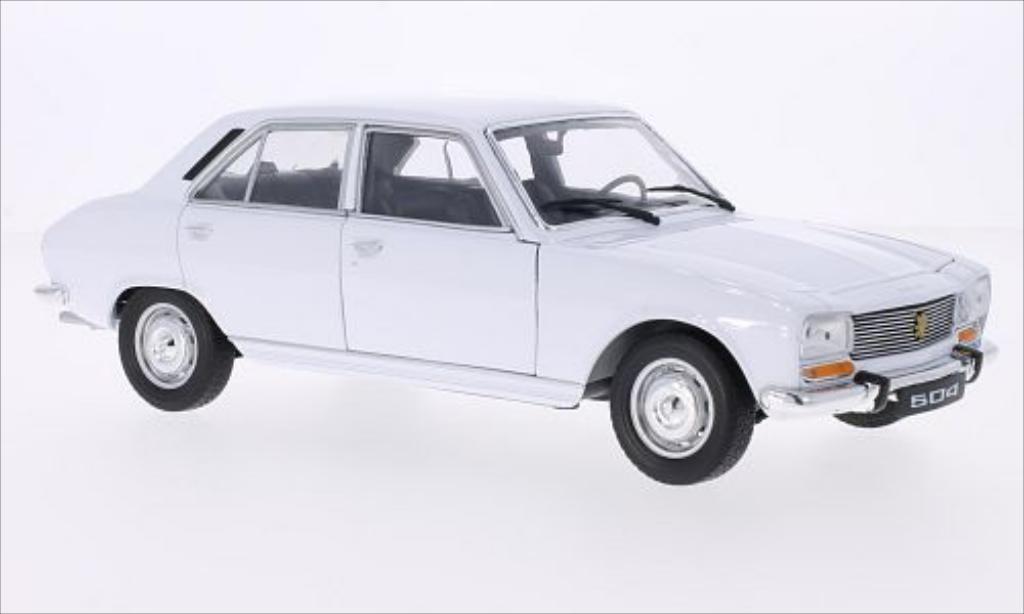 Peugeot 504 Berline 1/18 Welly Sedan wit 1975 modelauto