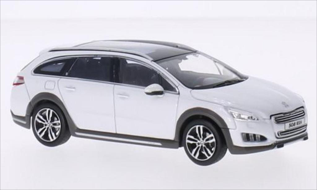 Peugeot 508 RXH 1/43 Norev RXH metallic wit 2012 modelauto