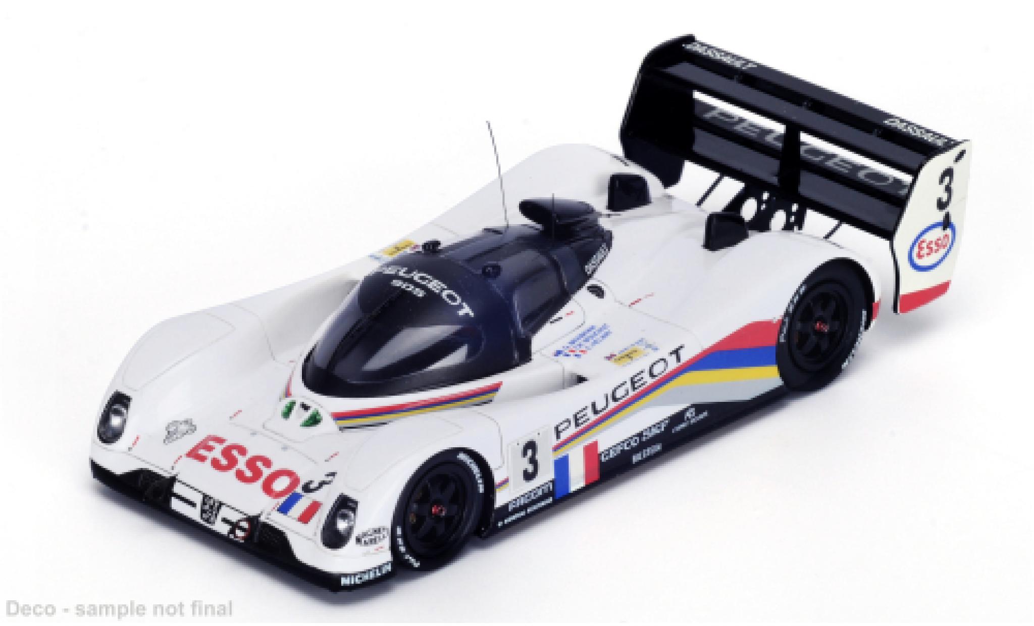Peugeot 905 1/43 Spark Evo 1B 24h Le Mans 1993 Talbot Sport #3 E.Helary/C.Bouchut 1:43 modelauto