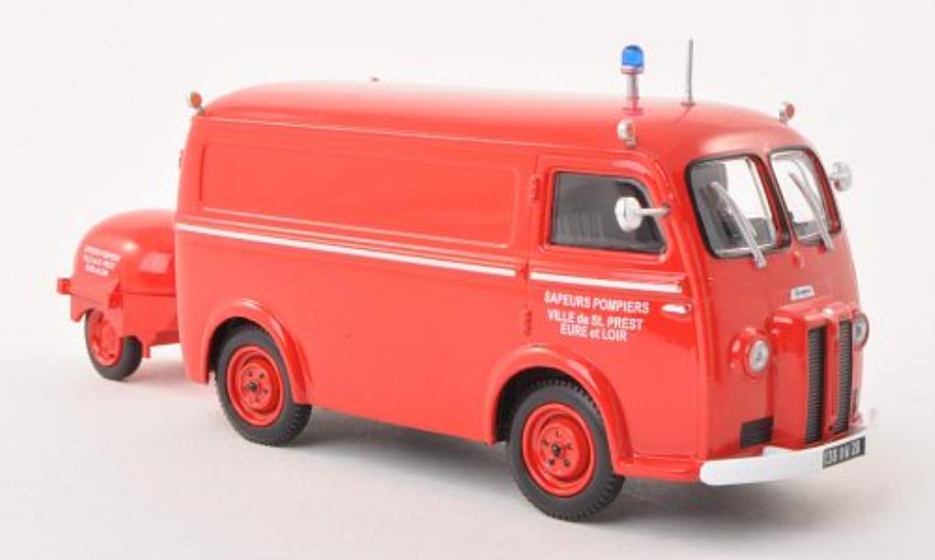 Peugeot D3 1/43 Eligor Bestelwagen Sapeurs Brandweer Ville de Saint Prest mit Motorpumpe modelauto
