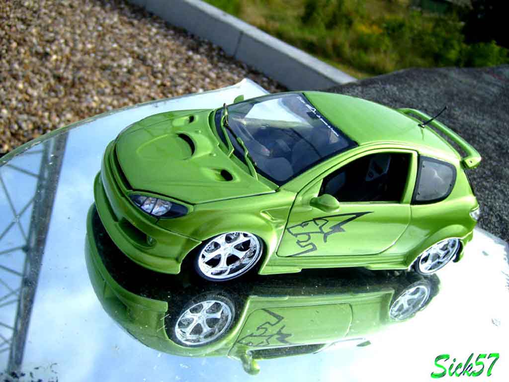 Peugeot 206 RC 1/18 Norev RC esquiss auto kiwi modelauto