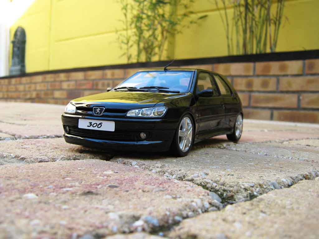 Peugeot 306 S16 zwart jantes 206 rc 1/18 Ottomobile