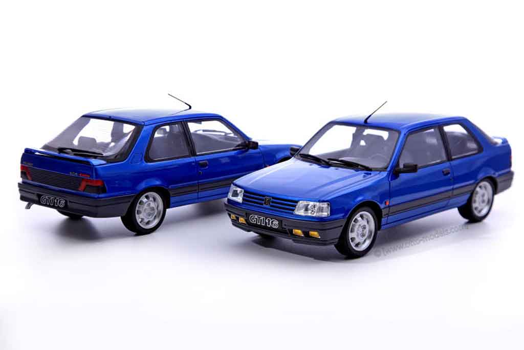 Peugeot 309 GTI 16 16s blauw miami prototype 1/18 Ottomobile