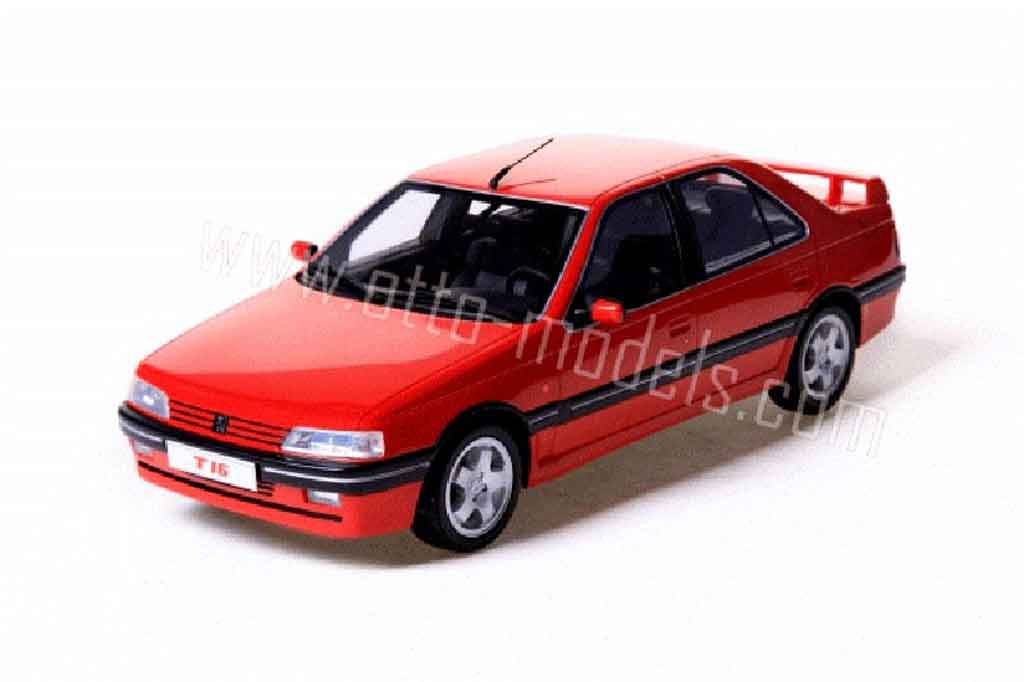Peugeot 405 Turbo 16 1/18 Ottomobile Turbo 16 1994 rood modelauto
