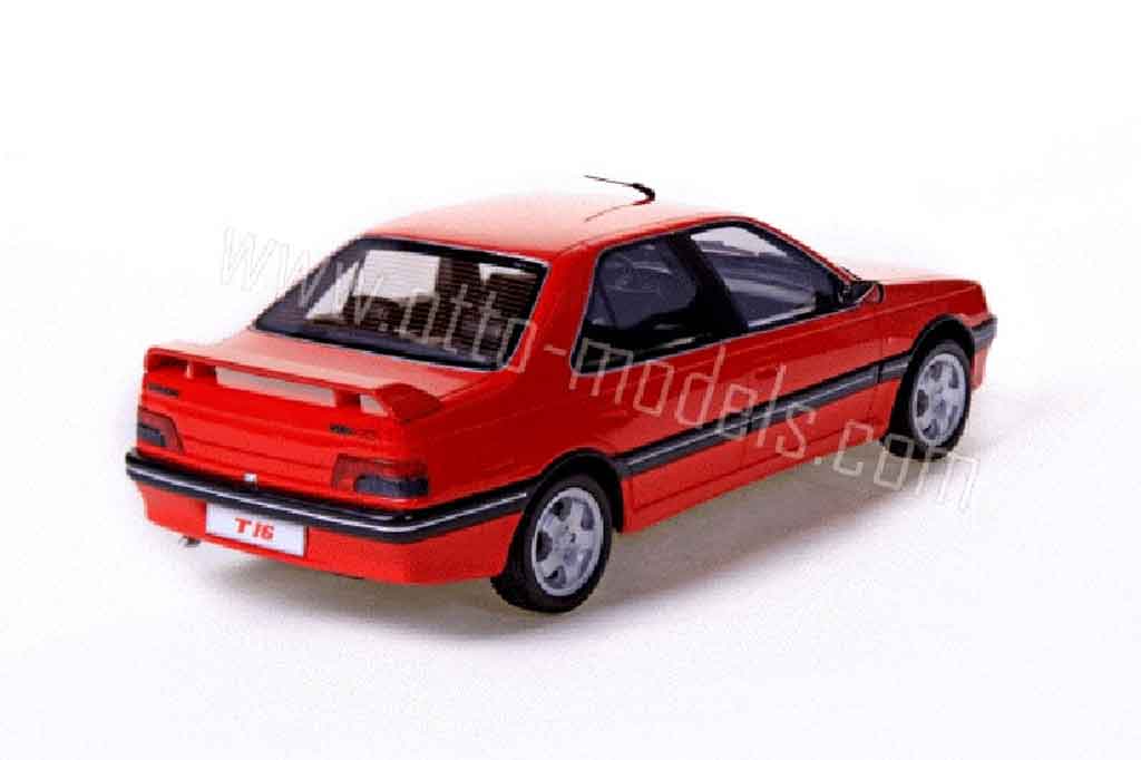 Peugeot 405 Turbo 16 1994 rood 1/18 Ottomobile