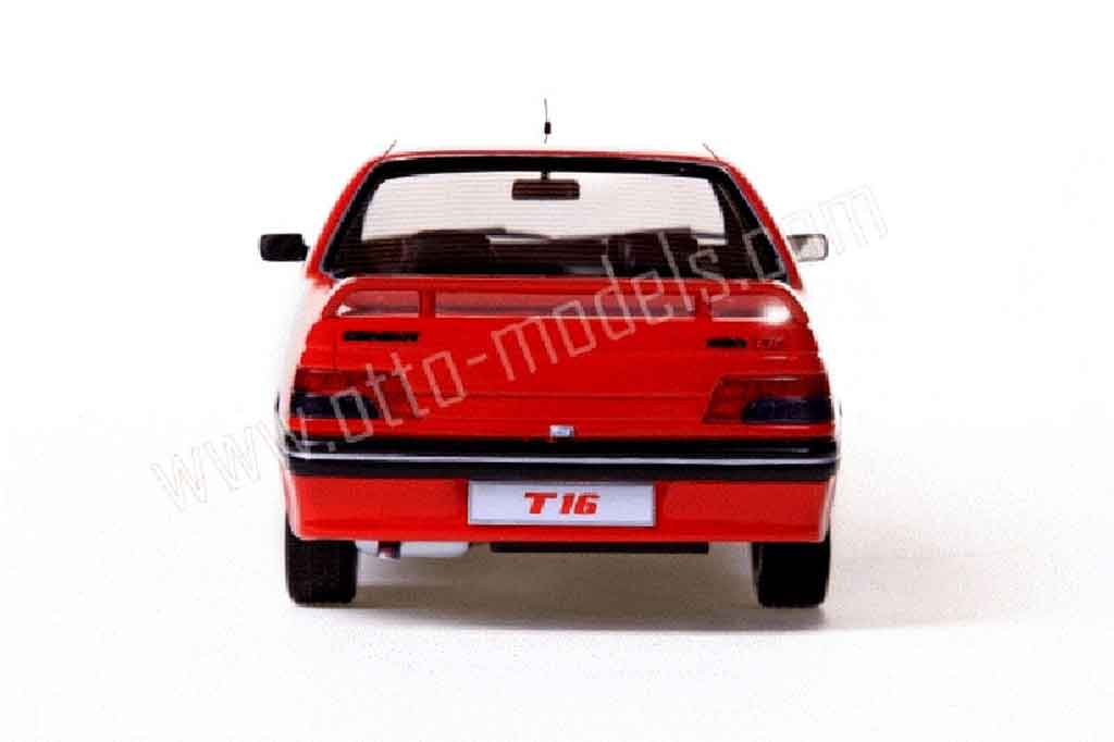 Peugeot 405 Turbo 16 1994 rood 1/18 Ottomobile