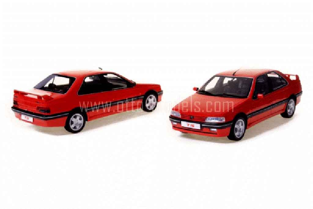 Peugeot 405 Turbo 16 1994 rood 1/18 Ottomobile