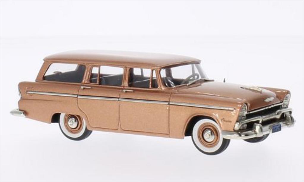 Plymouth Belvedere 1/43 Brooklin Suburban kupfer 1955 modelauto
