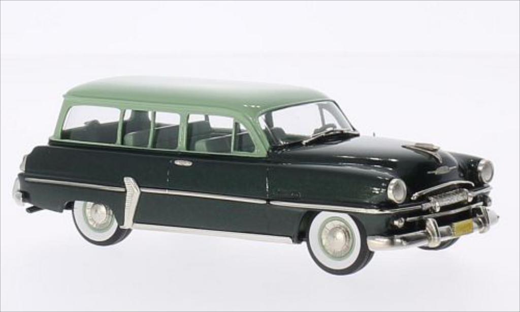 Plymouth Belvedere 1/43 Brooklin Suburban metallic grun/grun 1954 modelauto