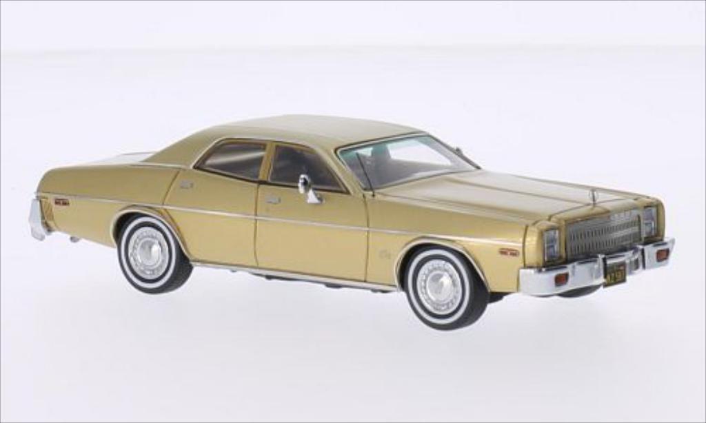 Plymouth Fury 1/43 Neo 4-Door Sedan gold 1977 modelauto