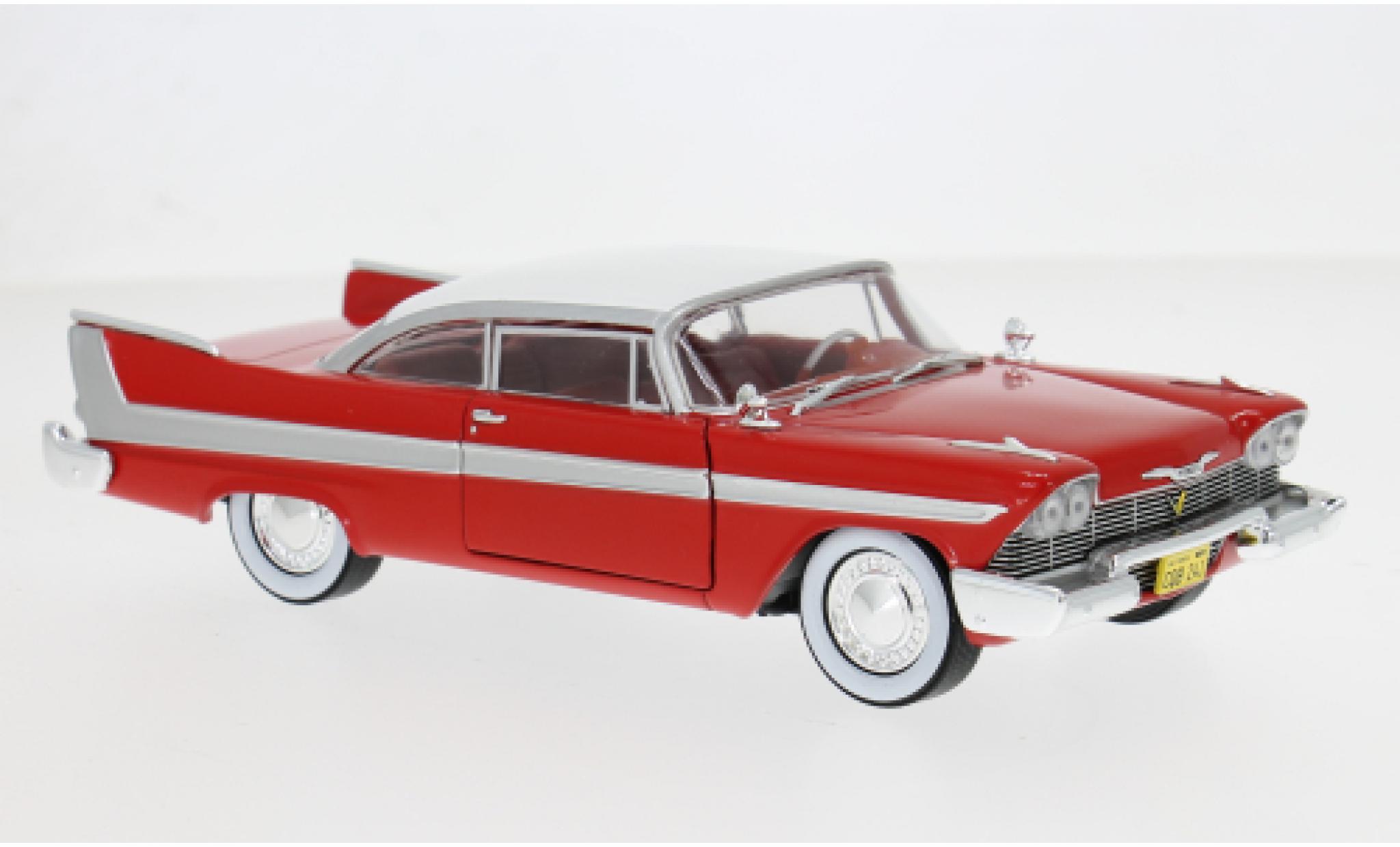 Plymouth Fury 1/24 Greenlight rood/wit 1958 1:24 modelauto