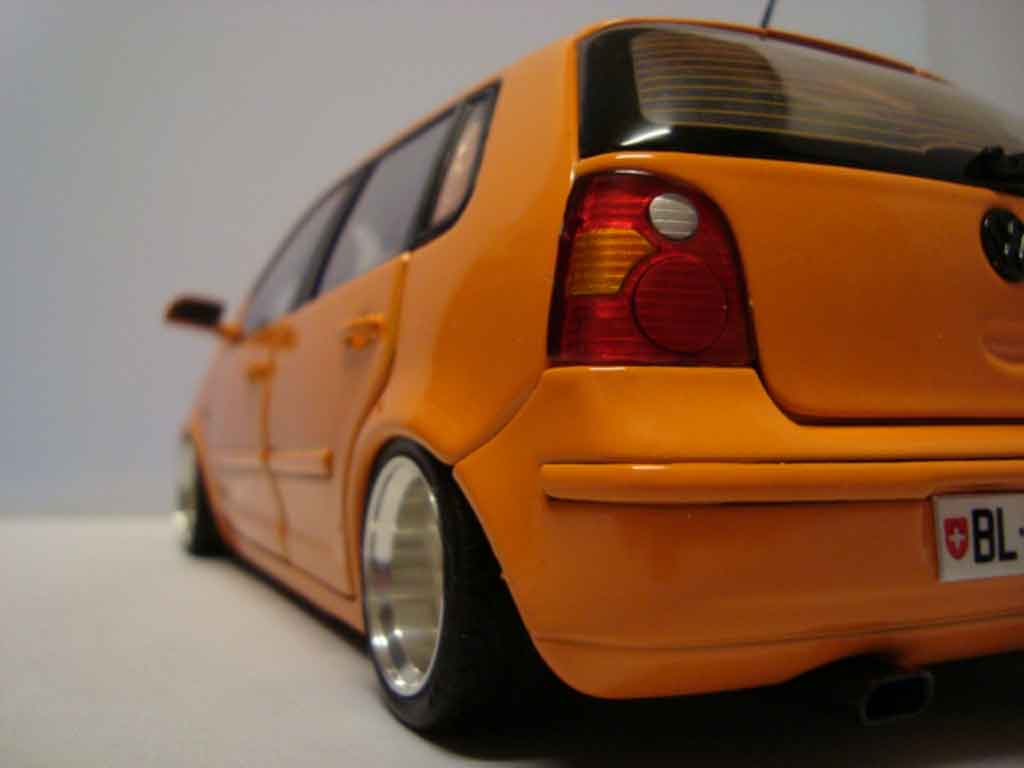 Volkswagen Polo Base 9n oranje jantes 13 pouces 1/18 Anson