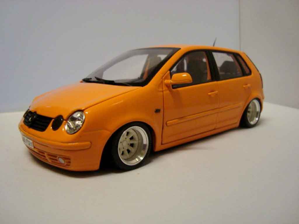 Volkswagen Polo Base 9n oranje jantes 13 pouces 1/18 Anson
