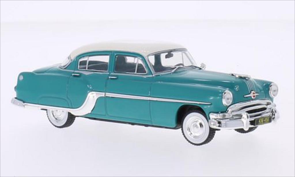 Pontiac Chieftain 1/43 WhiteBox turkis/wit 1954 modelauto