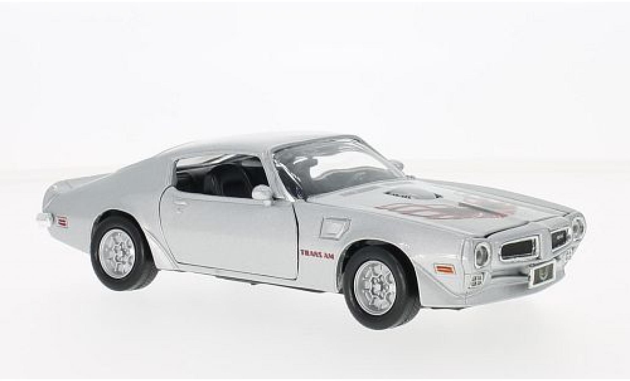 Pontiac Firebird 1/24 Motormax Trans grijs 1:24 modelauto