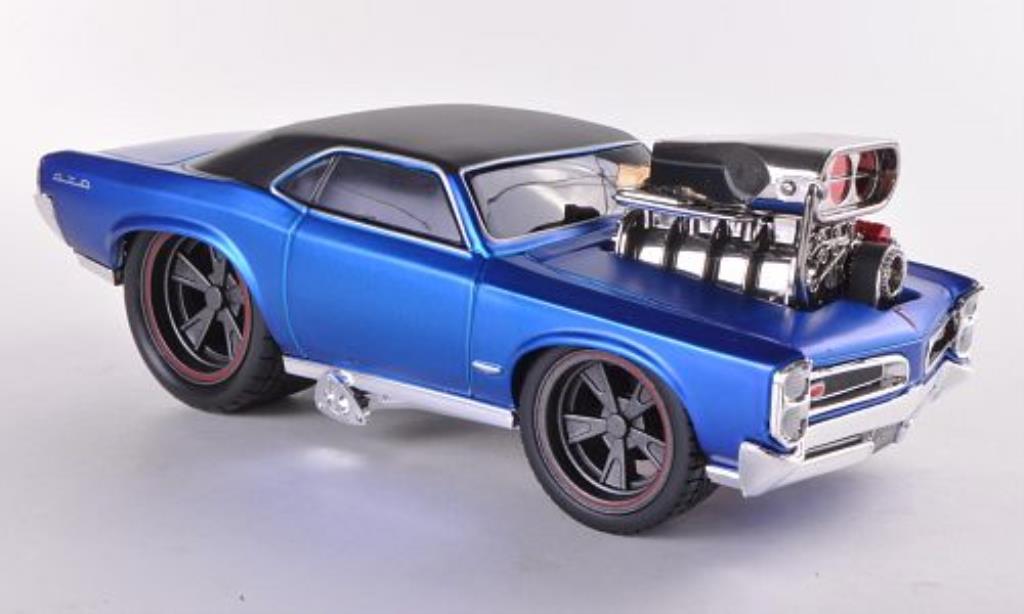 Pontiac GTO 1/24 Maisto blauw/zwart 1966 modelauto