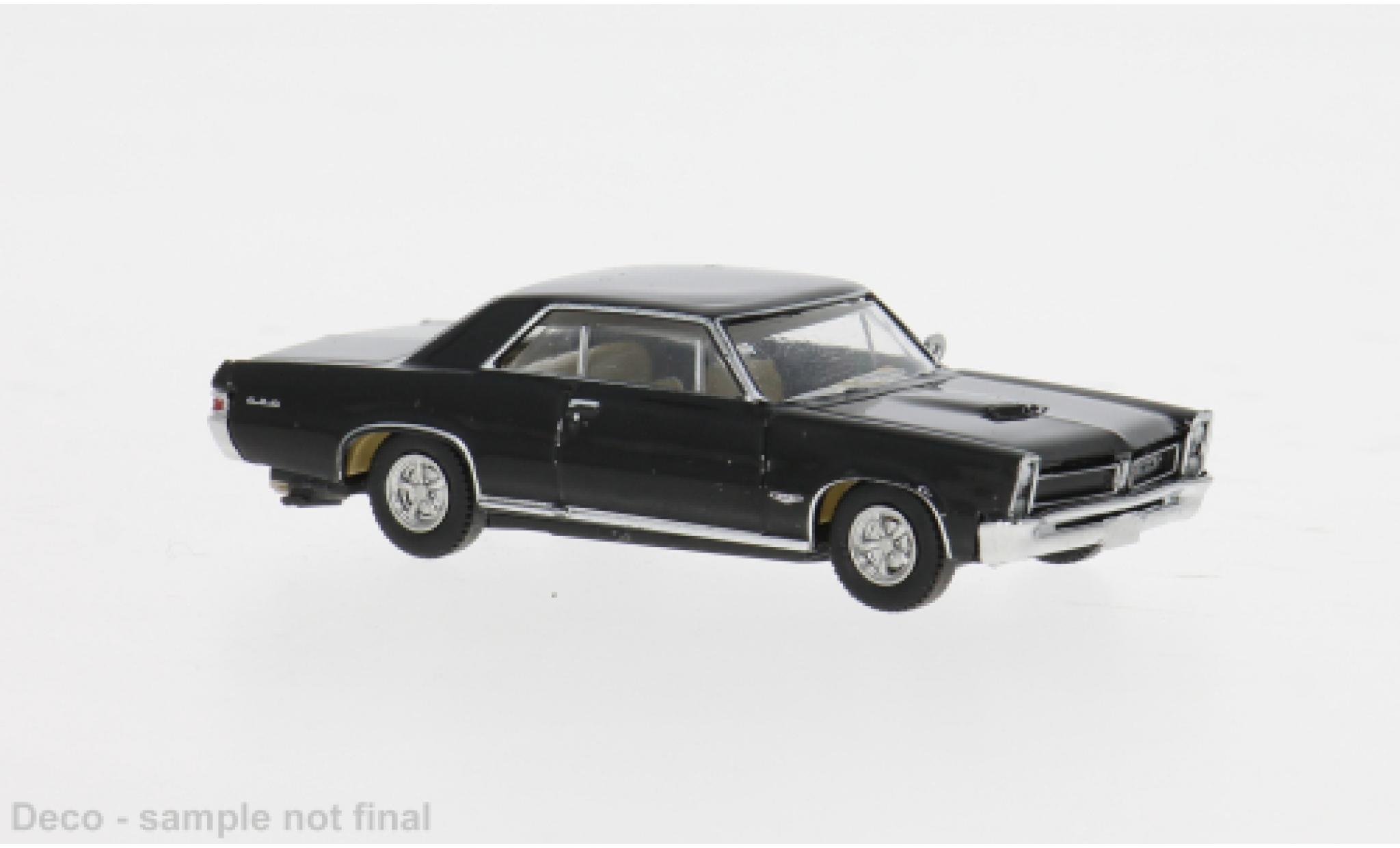 Pontiac GTO 1/87 Brekina Coupe zwart 1965 1:87 modelauto