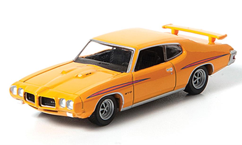 Pontiac GTO 1/64 Greenlight geel G.T.O.s modelauto