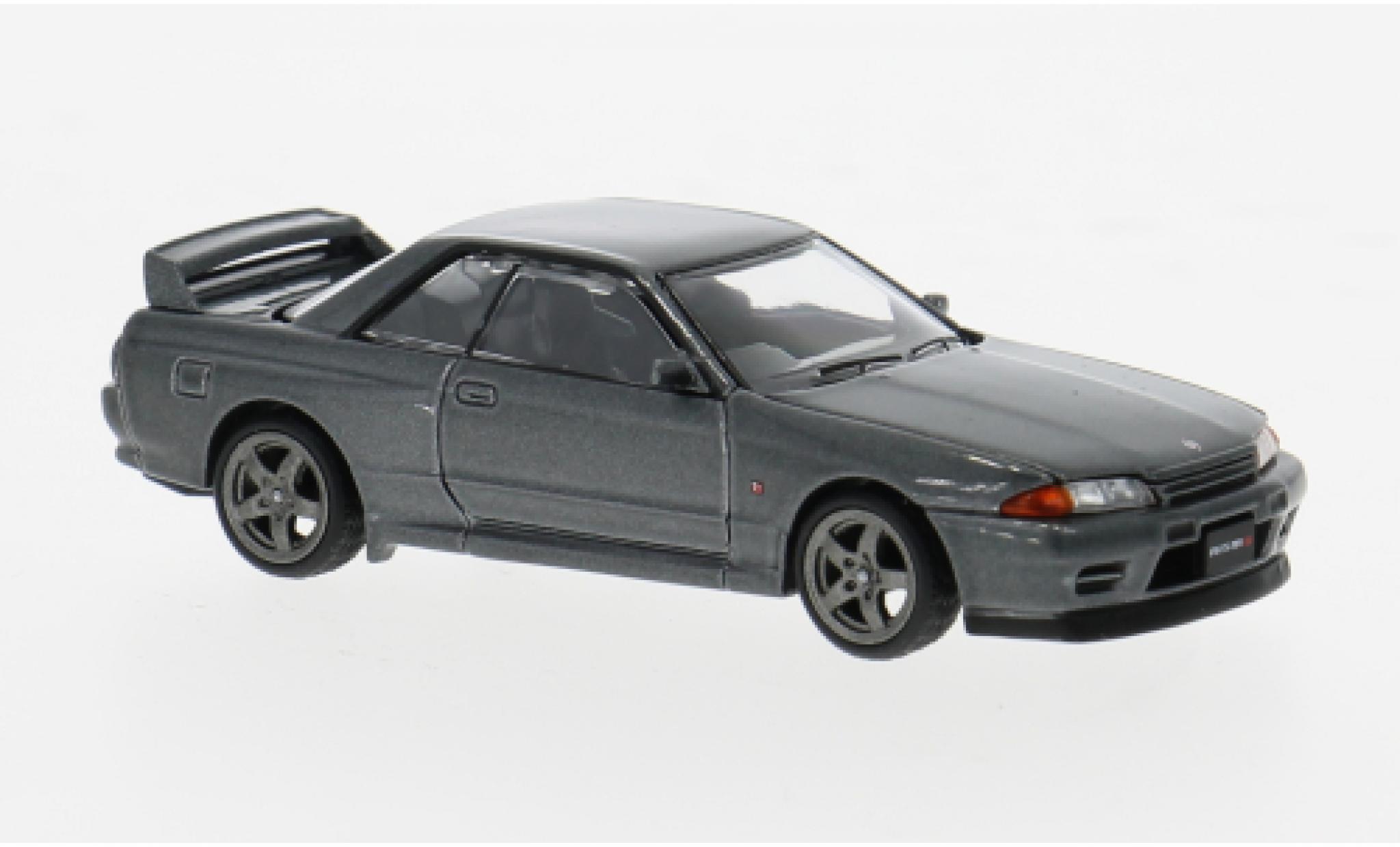 Nissan Skyline 1/64 Pop Race GT-R R32 grijs 1:64 modelauto