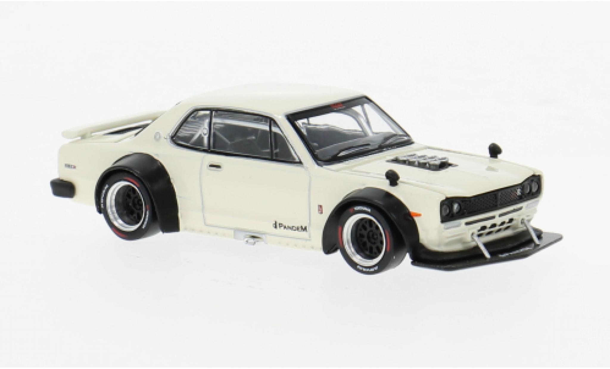 Nissan Skyline 1/64 Pop Race GT-R V8 Drift wit 1:64 modelauto