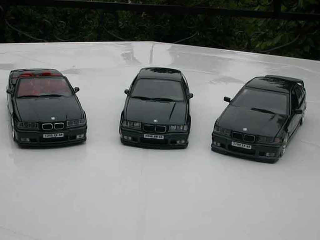 Bmw M3 Coupe E36 zwart jantes andrew racing 1/18 Ut Models