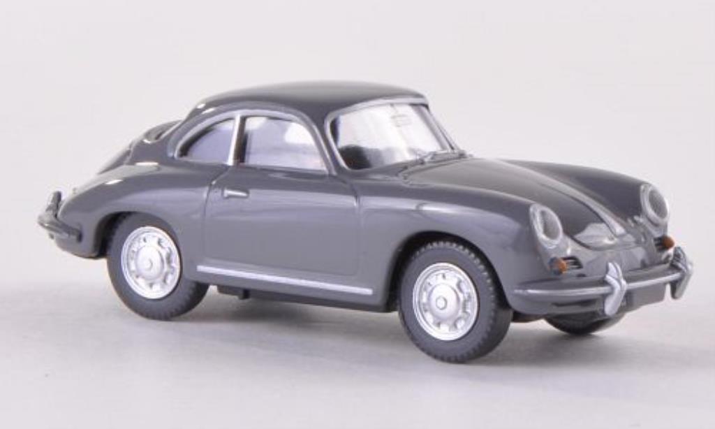 Porsche 356 1/87 Wiking SC Coupe grijs modelauto