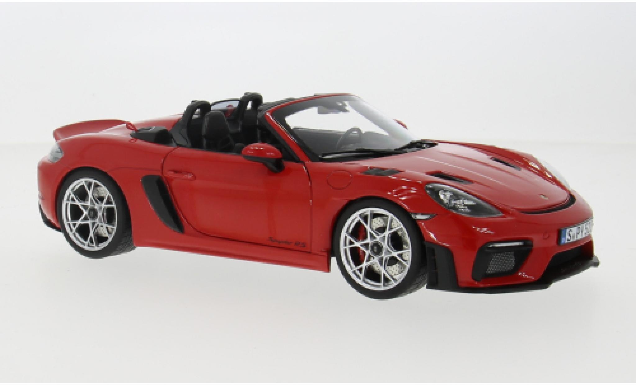 Porsche 718 1/18 Norev Spyder RS rood 1:18 modelauto