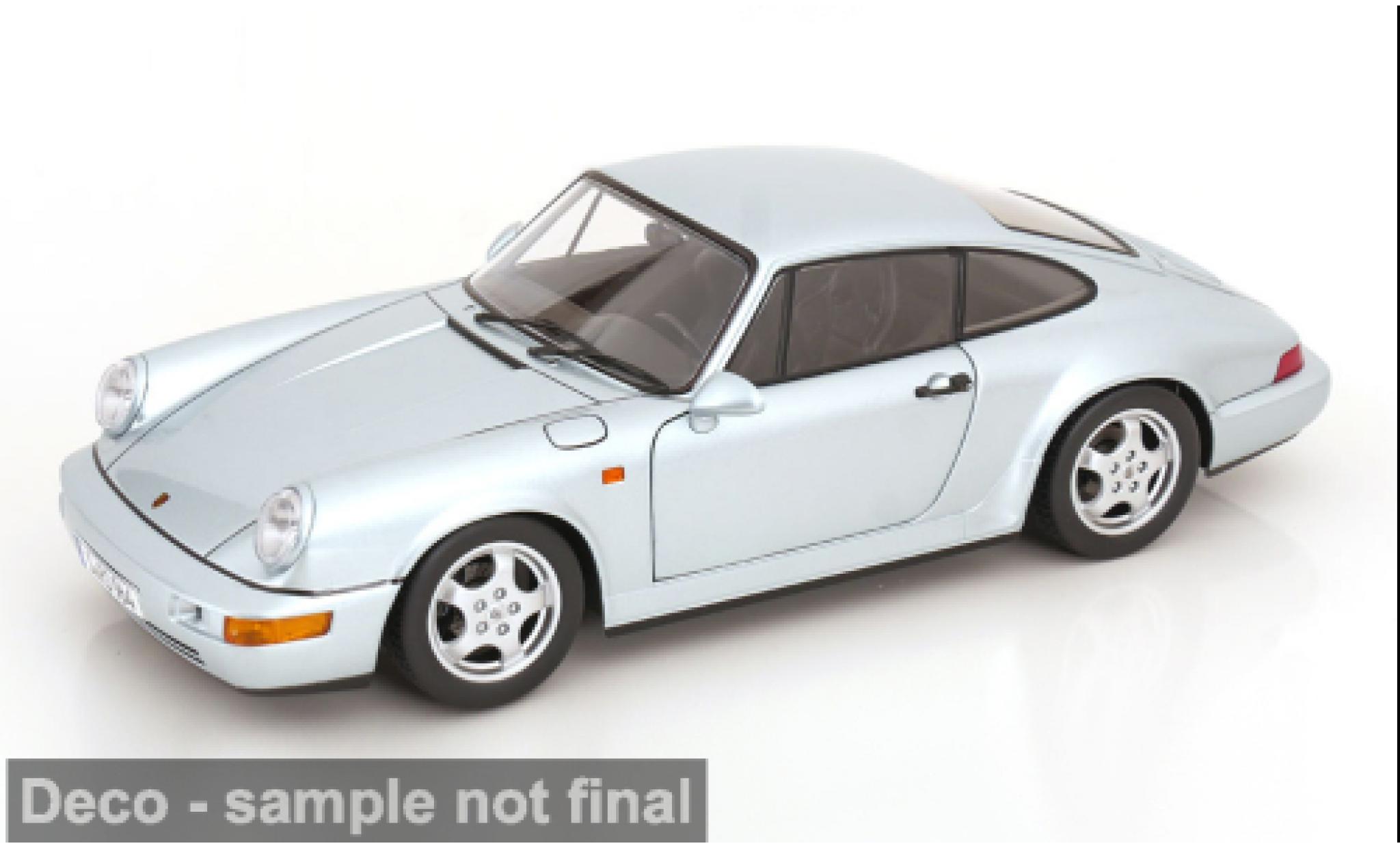 Porsche 964 1/12 KK Scale 911  RS zilver&eacute;e 1992 1:12 modelauto