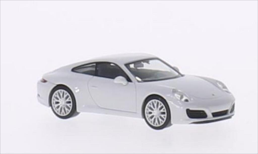 Porsche 991 S 1/87 Herpa Carrera S metallic wit 2015 modelauto