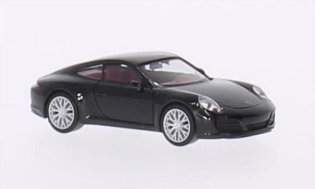 Porsche 991 S 1/87 Herpa Carrera S zwart 2015 modelauto