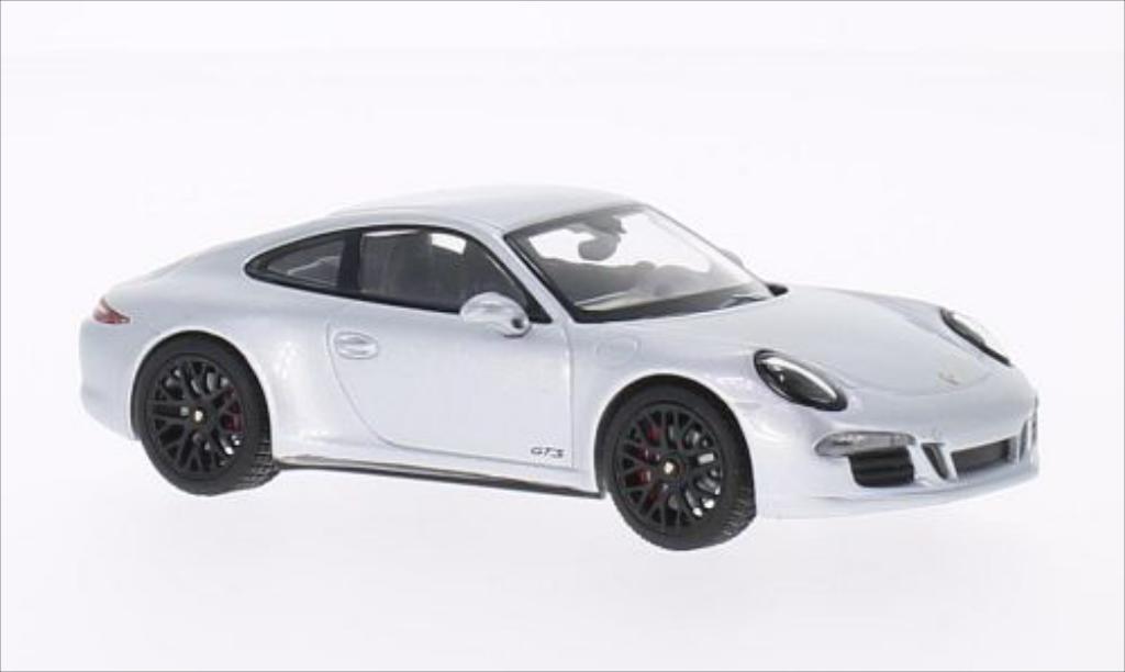 Porsche 991 GTS 1/43 Schuco Carrera 4 GTS grijs modelauto