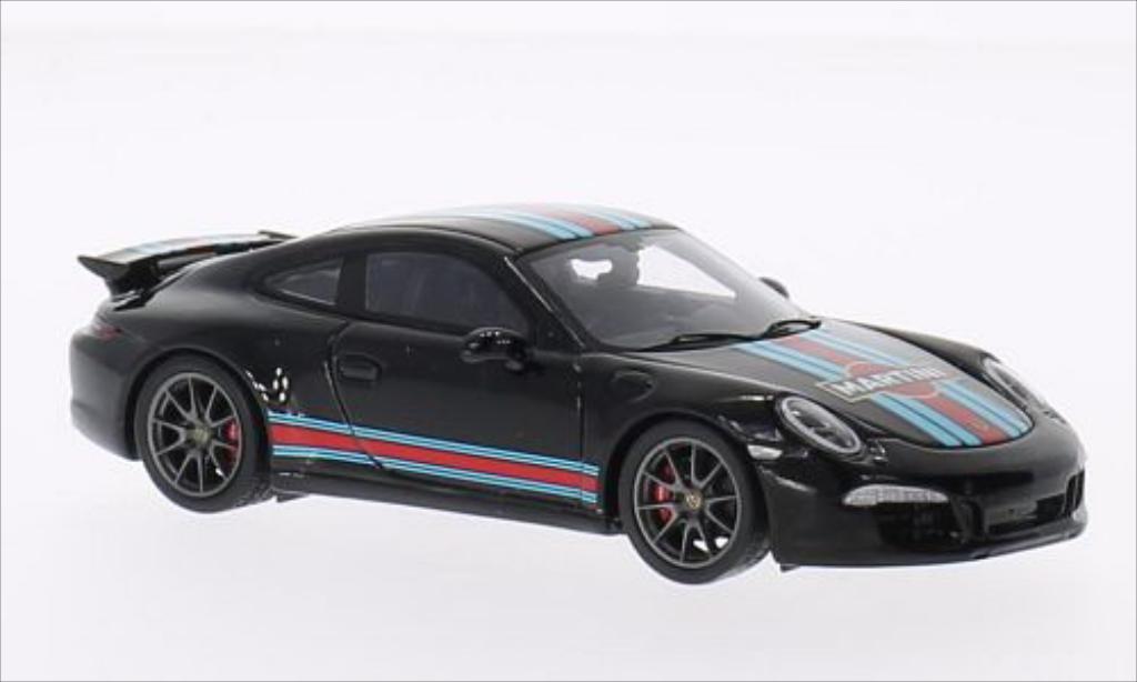 Porsche 991 S 1/43 Spark Carrera S Aerokit zwart 2014 modelauto