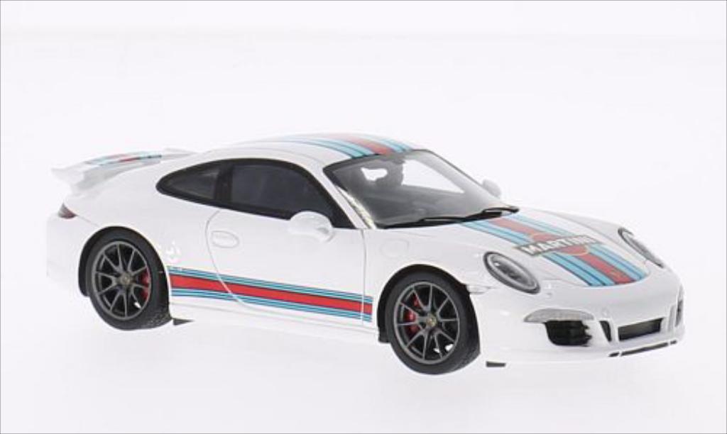 Porsche 991 S 1/43 Spark Carrera S Aerokit wit 2014 modelauto