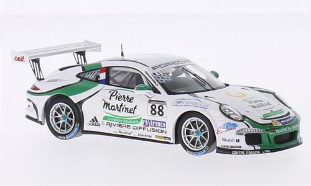Porsche 991 GT3 Cup 1/43 Spark GT3 Cup No.88 Team Martinet Almeras Carrera Cup Frankreich 2014 modelauto