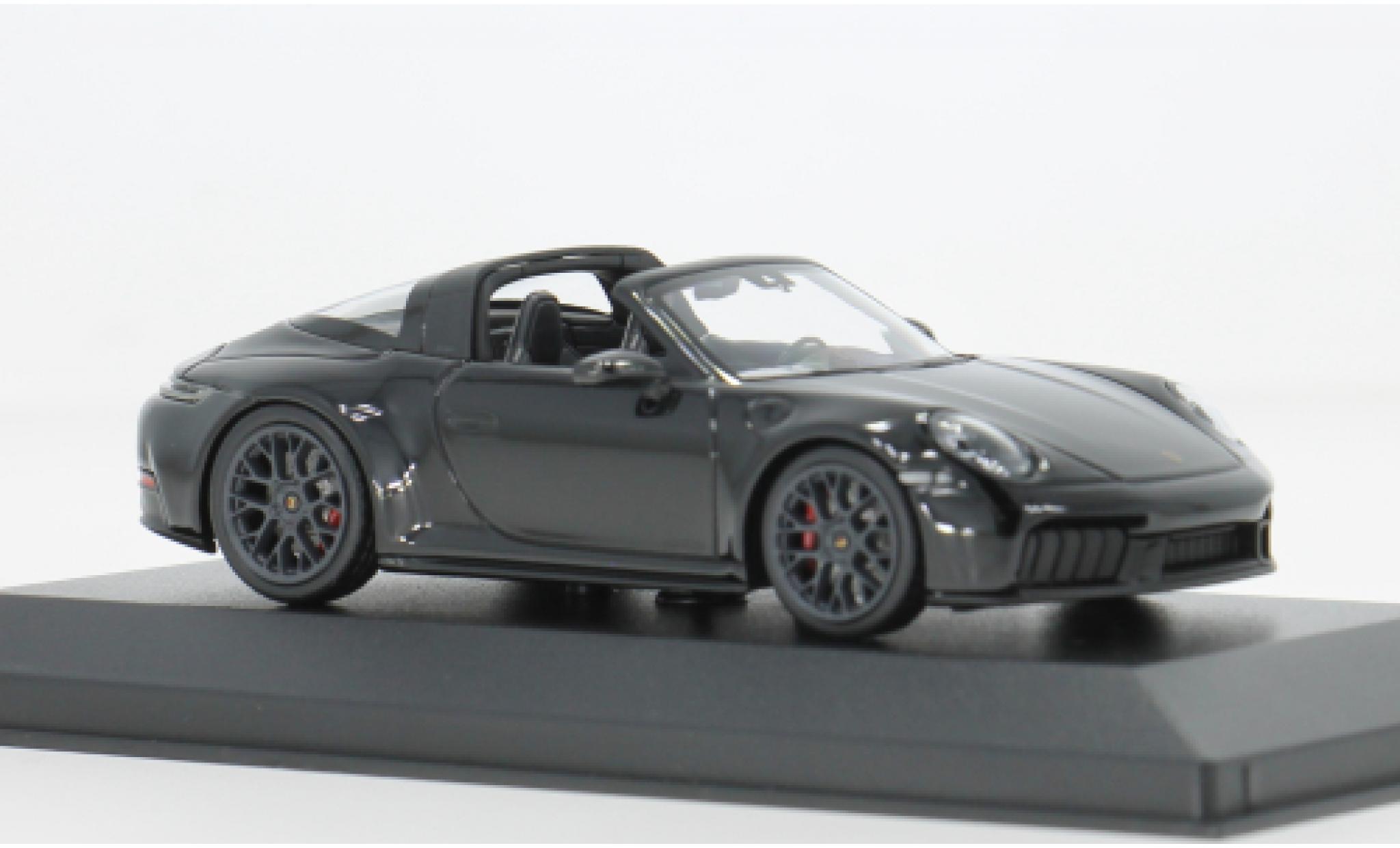Porsche 991 Targa 1/43 Minichamps 911  4 GTS zwart 2024 1:43 modelauto