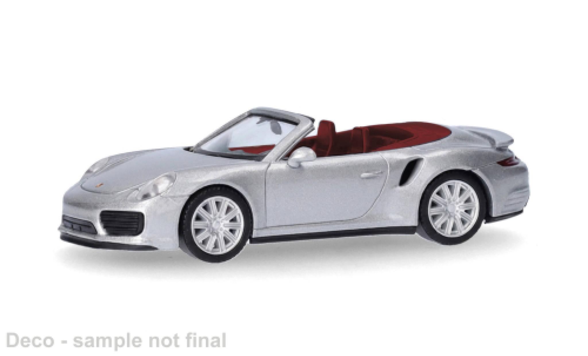 Porsche 991 Turbo 1/87 Herpa 911  grijs 1:87 modelauto