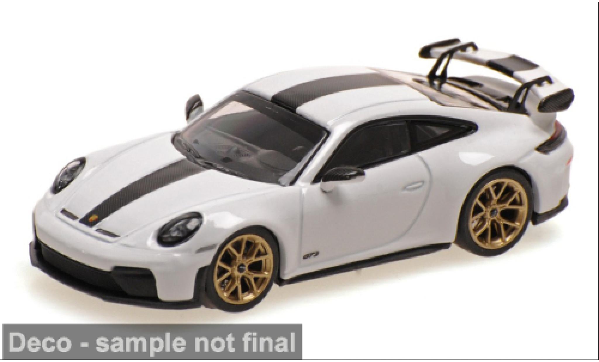 Porsche 992 GT3 1/64 Minichamps 911 (.2) wit 2025 1:64 modelauto
