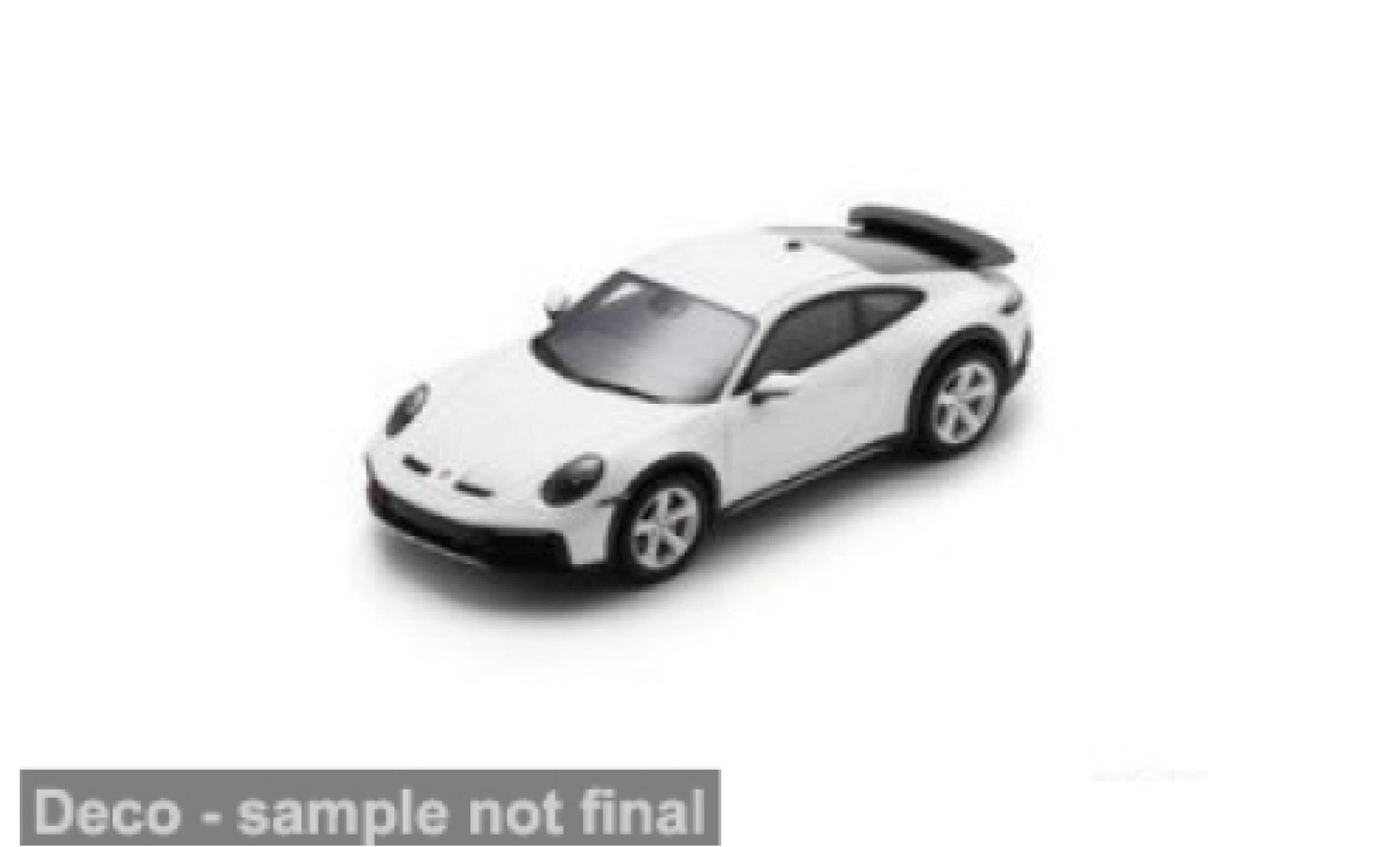 Porsche 992 1/43 Spark 911  Dakar wit 1:43 modelauto