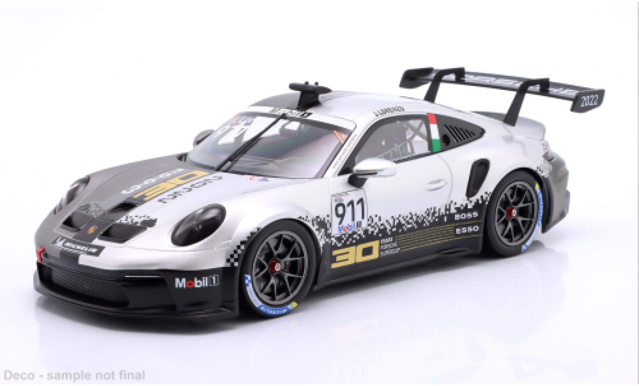 Porsche 992 GT3 1/18 IXO 911  Cup Imola 2022 #911 J.Lorenzo 1:18 modelauto